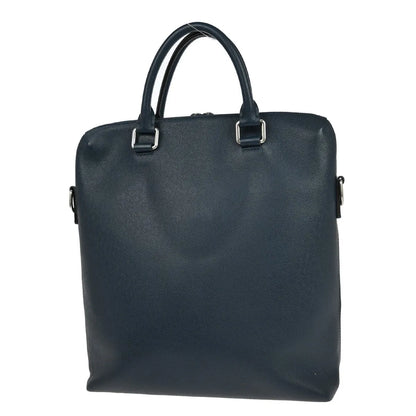 Louis Vuitton Grigori Tote Taiga Leather, Blue, Leather, Tote Bag