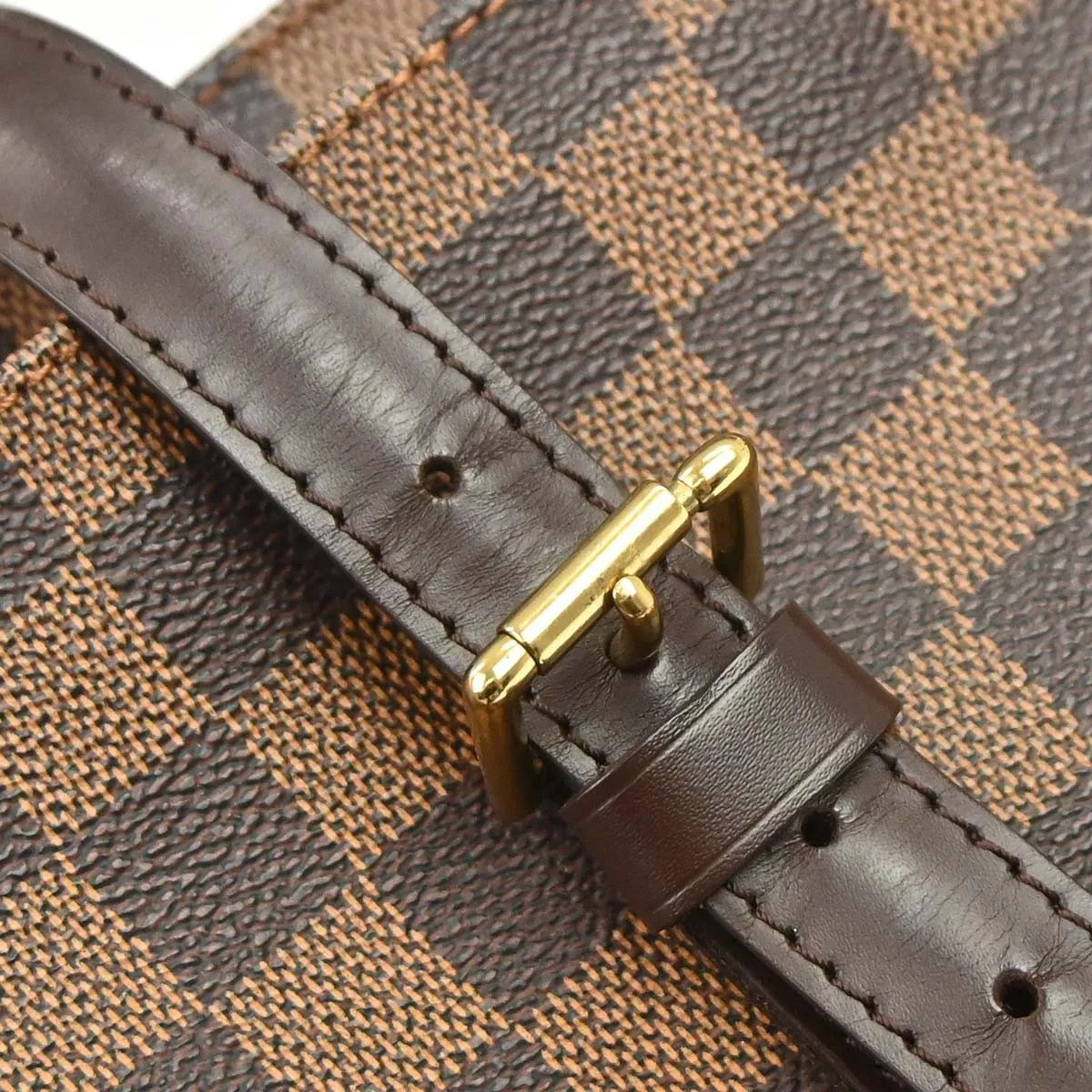 Louis Vuitton Chelsea Damier, Brown, Canvas, Tote Bag