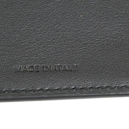 Celine Triomphe Trifold Leather, Black, Leather, Wallet