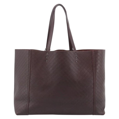 Bottega Veneta Intrecciomirage Tote Leather, Brown, Leather, Tote Bag