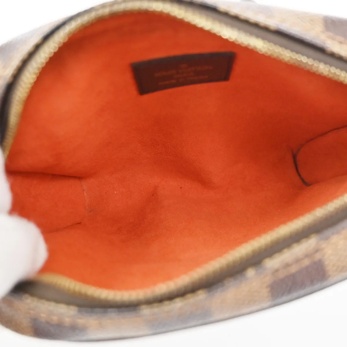 Louis Vuitton Ipanema Pochette Damier, Brown, Canvas, Clutch