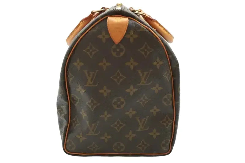Louis Vuitton Speedy Monogram Canvas, Brown, Canvas, Handbag