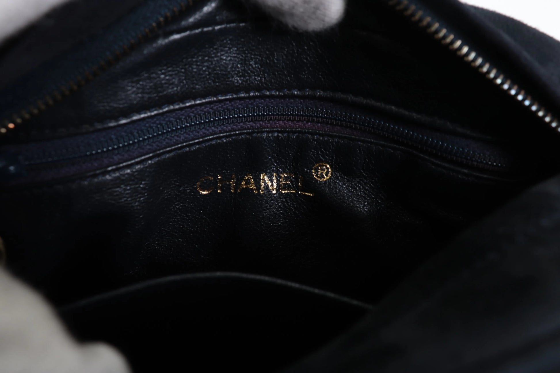 Chanel Vintage Camera Bag Suede, Black, Suede, Crossbody Bag