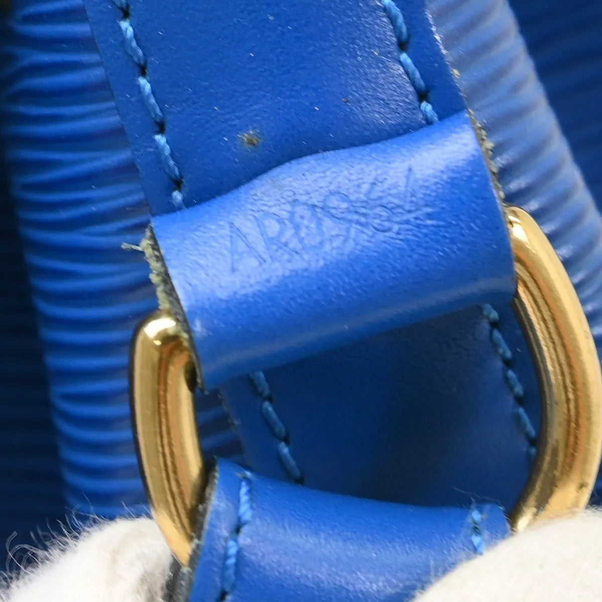 Louis Vuitton Noe Epi Leather, Blue, Leather, Shoulder Bag