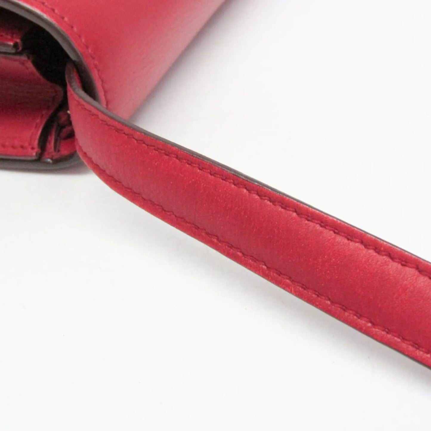 Celine Classic Box Smooth Leather, Red, Calfskin, Handbag