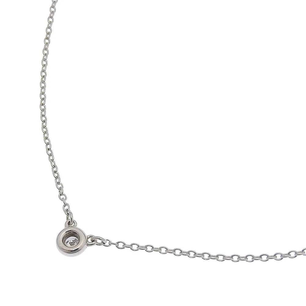 Tiffany & Co. Elsa Peretti Diamonds By The Yard 925 Silver with diamond, Silver, Sterling Silver, Necklace