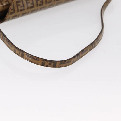 Fendi Mamma baguette Cuir verni, Brown, PVC, Shoulder Bag