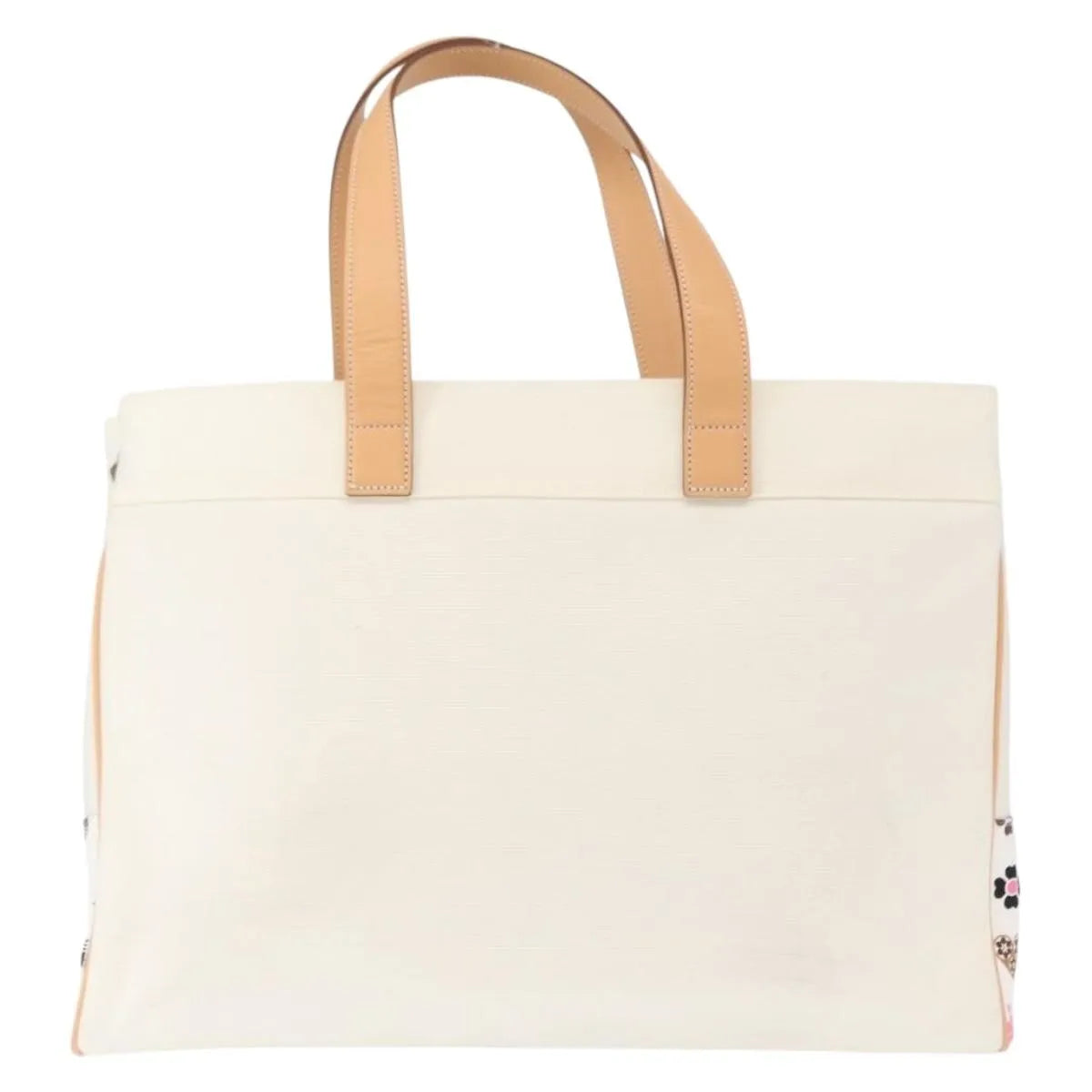 Burberry Black Label Canvas, White, Canvas, Tote Bag