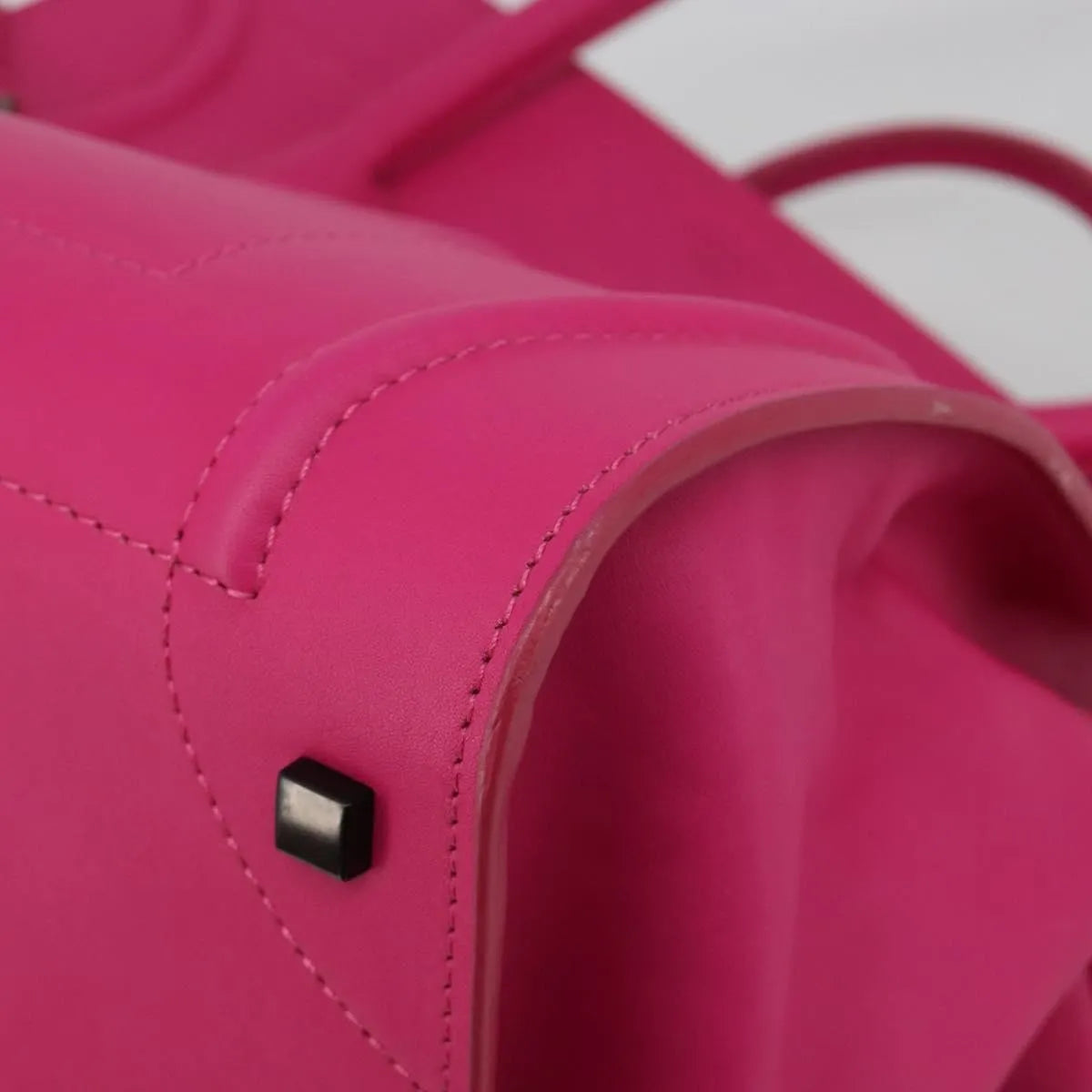 Celine Luggage Smooth Leather, Pink, Leather, Tote Bag