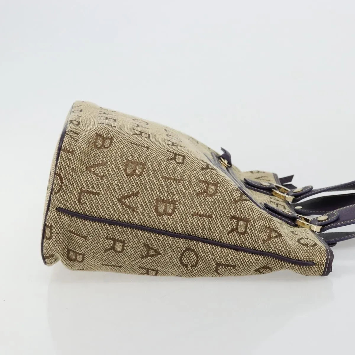 Bvlgari Logomania Canvas, Beige, Canvas, Tote Bag