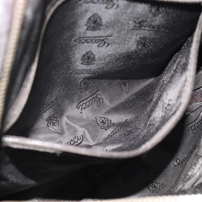 Gucci Front Zip Messenger Guccissima Leather, Black, Leather, Shoulder Bag