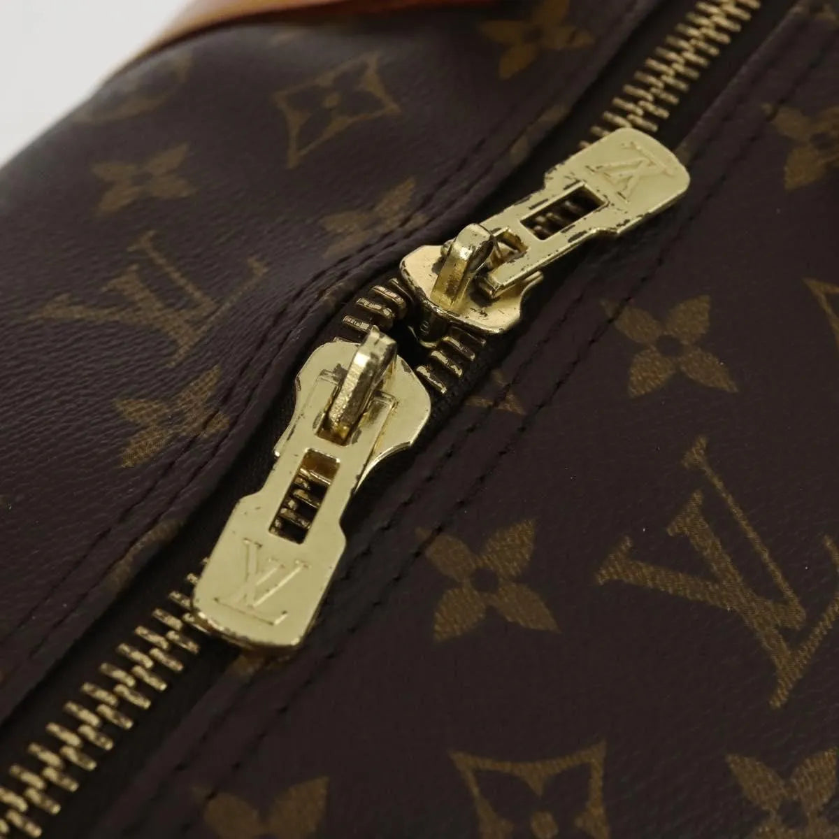 Louis Vuitton Keepall Bandoulière Monogram, Brown, Canvas, Travel Bag