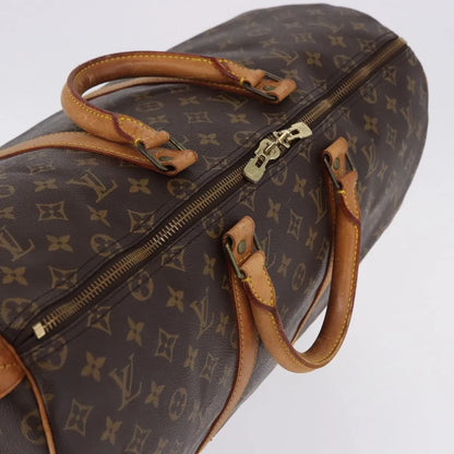 Louis Vuitton Keepall Monogram, Brown, Canvas, Travel Bag