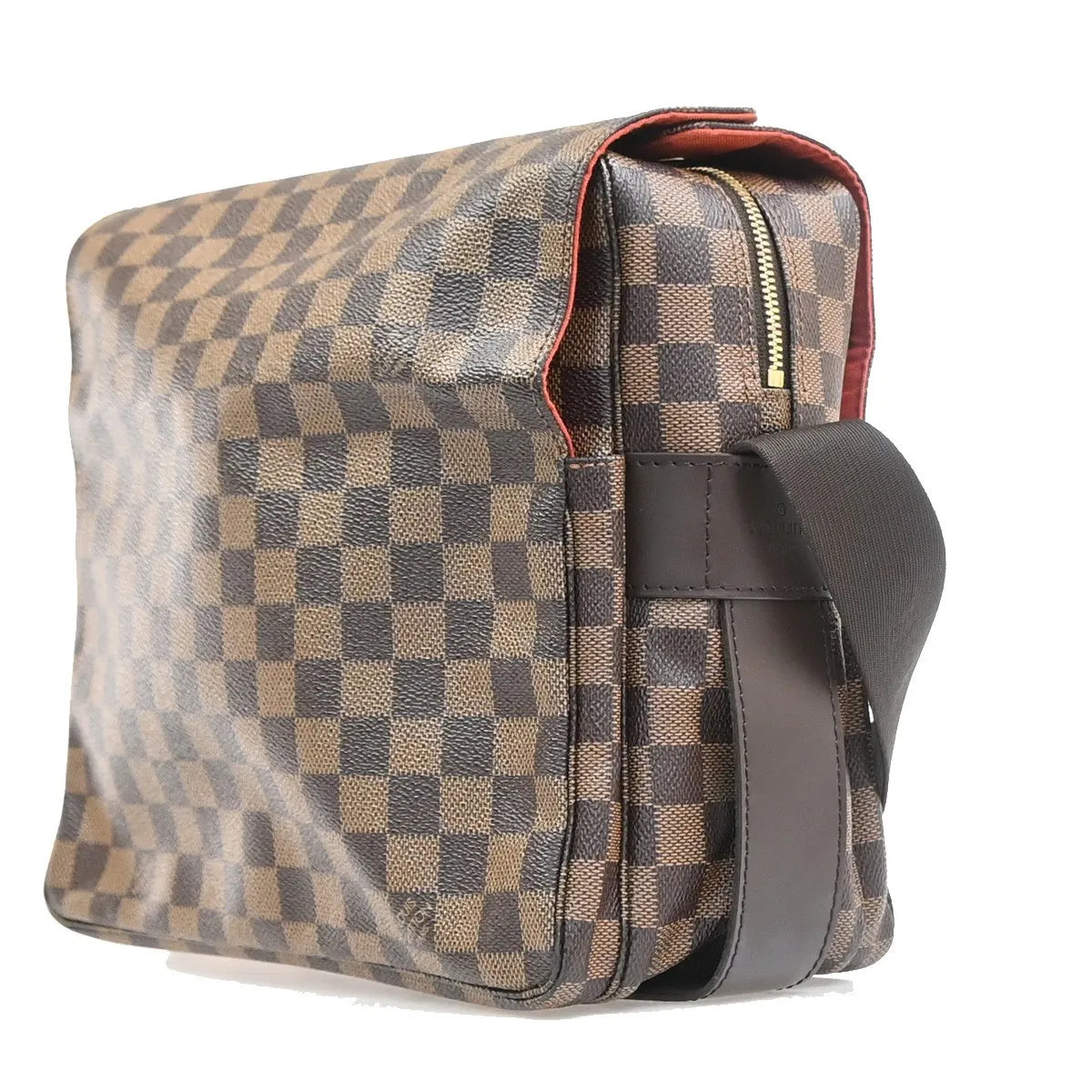 Louis Vuitton Naviglio Damier Ebene, Brown, Canvas, Shoulder Bag