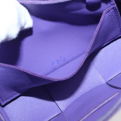 Bottega Veneta Cassette Maxi Intrecciato Leather, Purple, Leather, Clutch
