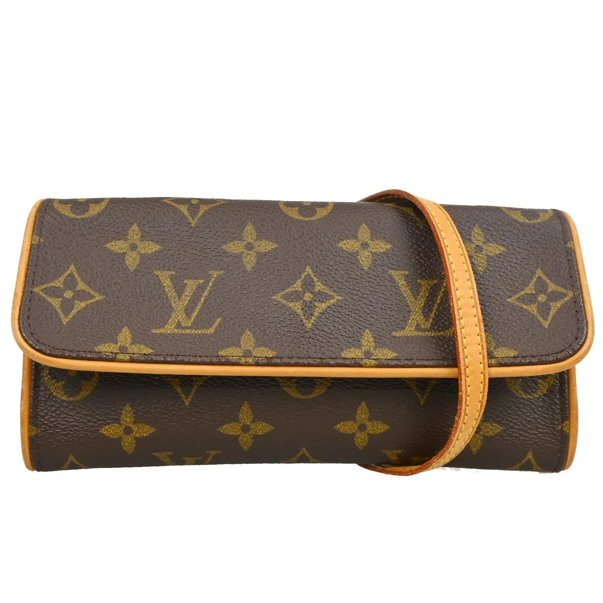 Louis Vuitton Twin Monogram Canvas, Brown, Canvas, Clutch