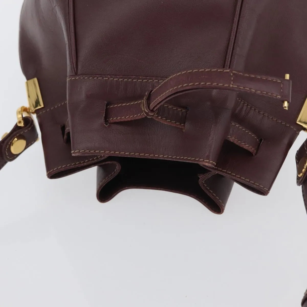 cartier Must de cartier Leather, Burgundy, Leather, Shoulder Bag