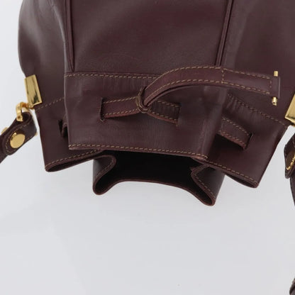 cartier Must de cartier Leather, Burgundy, Leather, Shoulder Bag