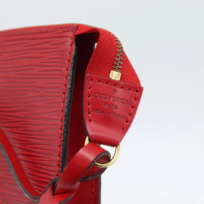 Louis Vuitton Pochette Accessoires Epi, Red, Leather, Clutch