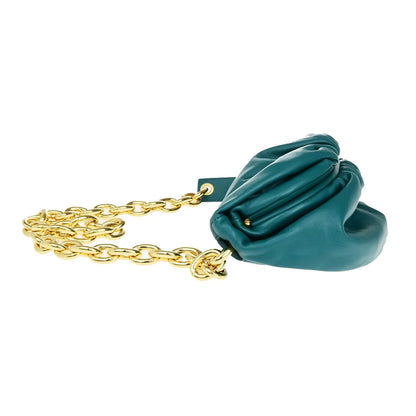 Bottega Veneta The Chain Leather, Green, Leather, Bag