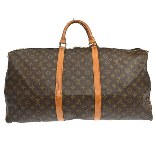 Louis Vuitton Keepall Bandouliere Monogram Canvas, Brown, Canvas, Travel Bag