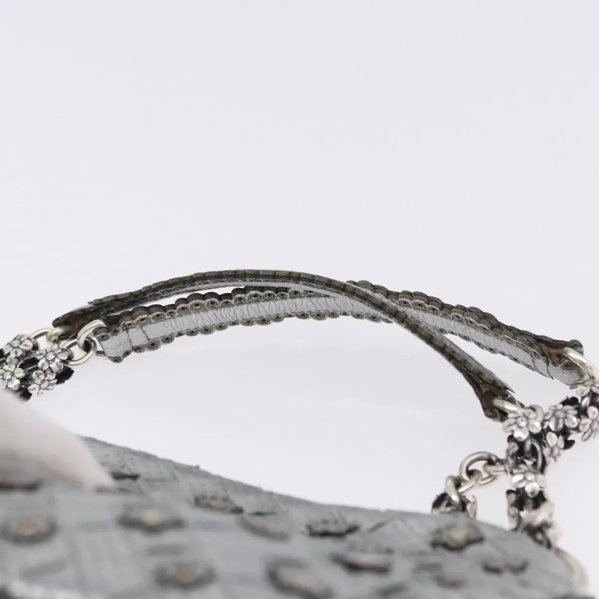 Bottega Veneta Intrecciato Shoulder Leather, Silver, Leather, Shoulder Bag