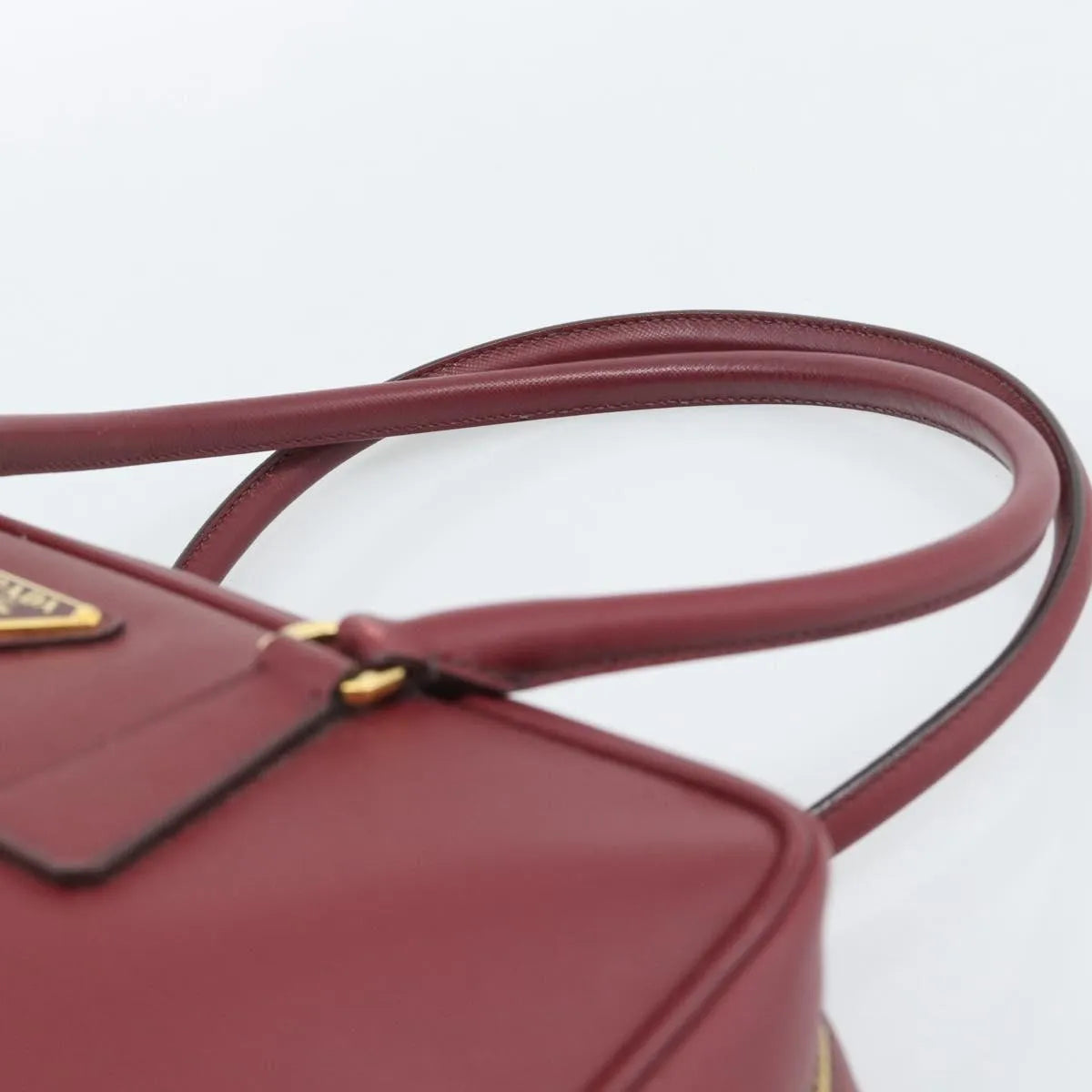 Prada Bauletto Saffiano Leather, Red, Leather, Handbag