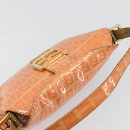 Fendi Zucchino Canvas Mamma Baguette canvas, Orange, Canvas, Shoulder Bag