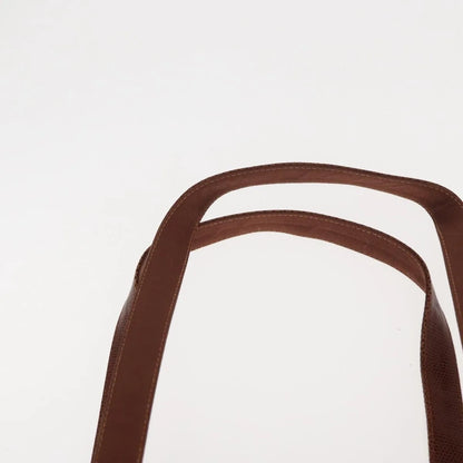 Salvatore Ferragamo Vintage Vara Bow Tote Lizard Embossed Leather, Brown, Leather, Tote Bag