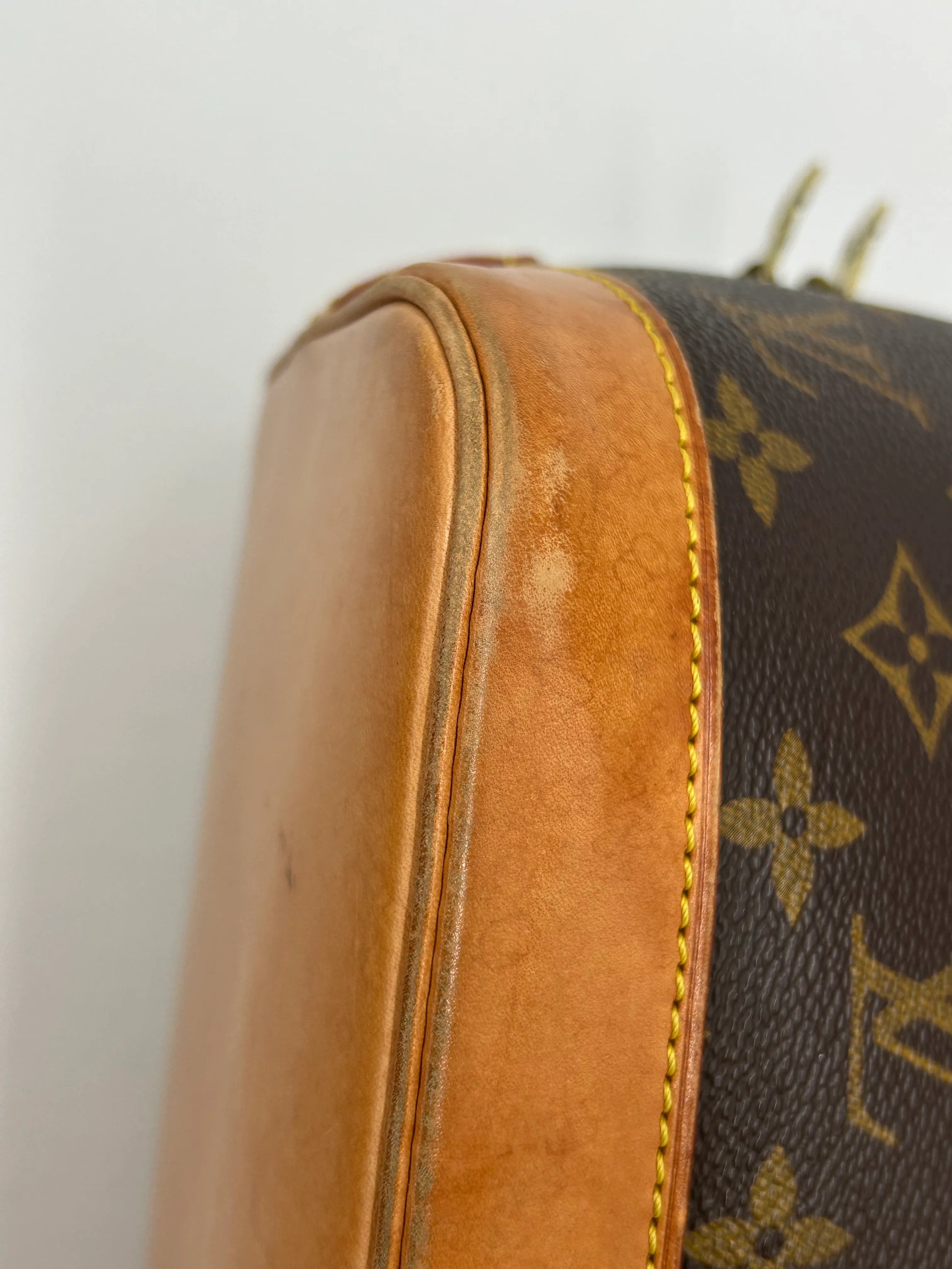 Louis Vuitton Alma Monogram Canvas, Brown, Canvas, Handbag