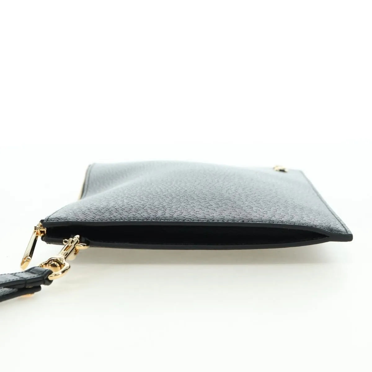 Gucci Horsebit 1955 GG Canvas and white leather, Black, Leather, Clutch