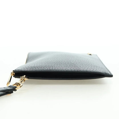 Gucci Horsebit 1955 GG Canvas and white leather, Black, Leather, Clutch