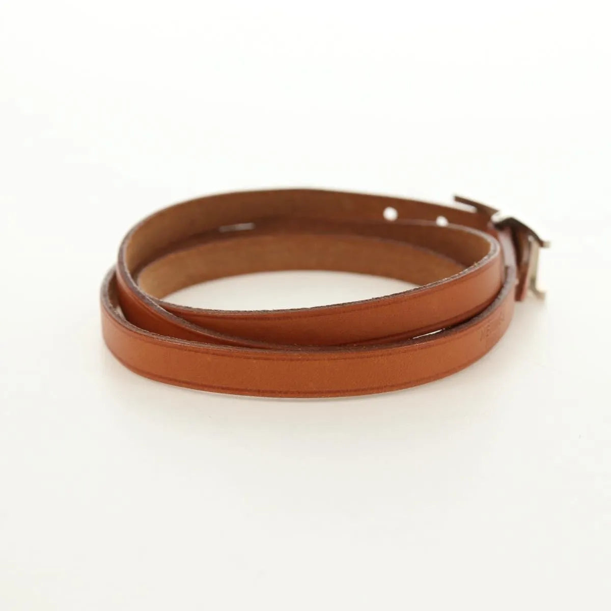 Hermes Hapi 3 Leather with Metal, Brown, Leather, Bracelet
