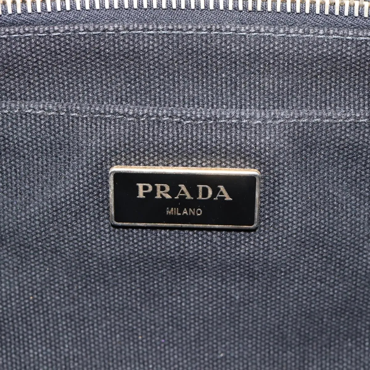 Prada Canapa Convertible Tote Rhinestone Embellished Canvas, Black, Canvas, Handbag
