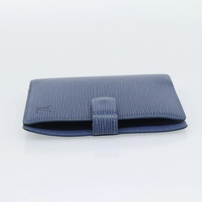 Louis Vuitton Agenda Cover Epi, Blue, Leather, Clutch