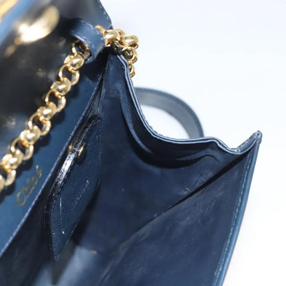 Chloe Vintage Leather, Navy, Leather, Shoulder Bag