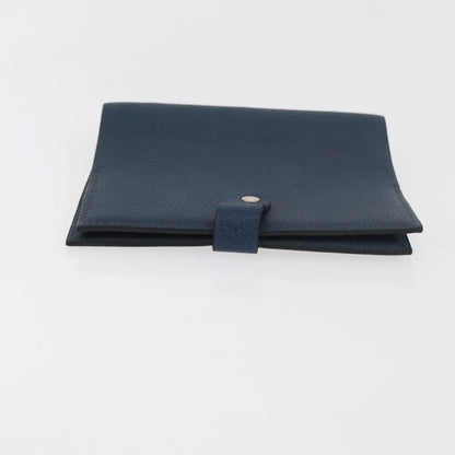 Hermes Agenda Cover Epsom, Navy, Leather, Clutch