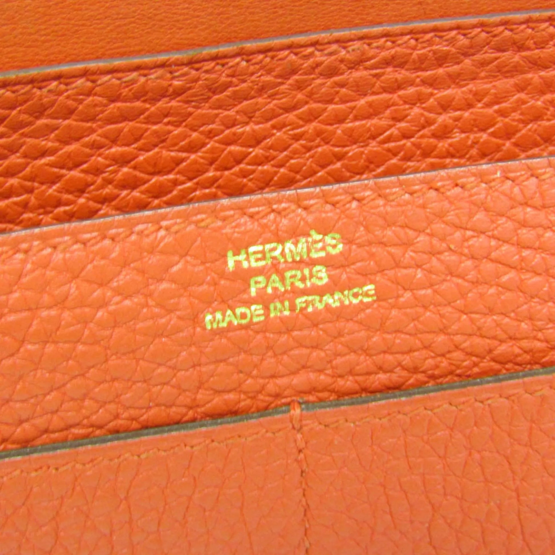 Hermes Dogon Duo Combined Leather, Red, Leather, Wallet