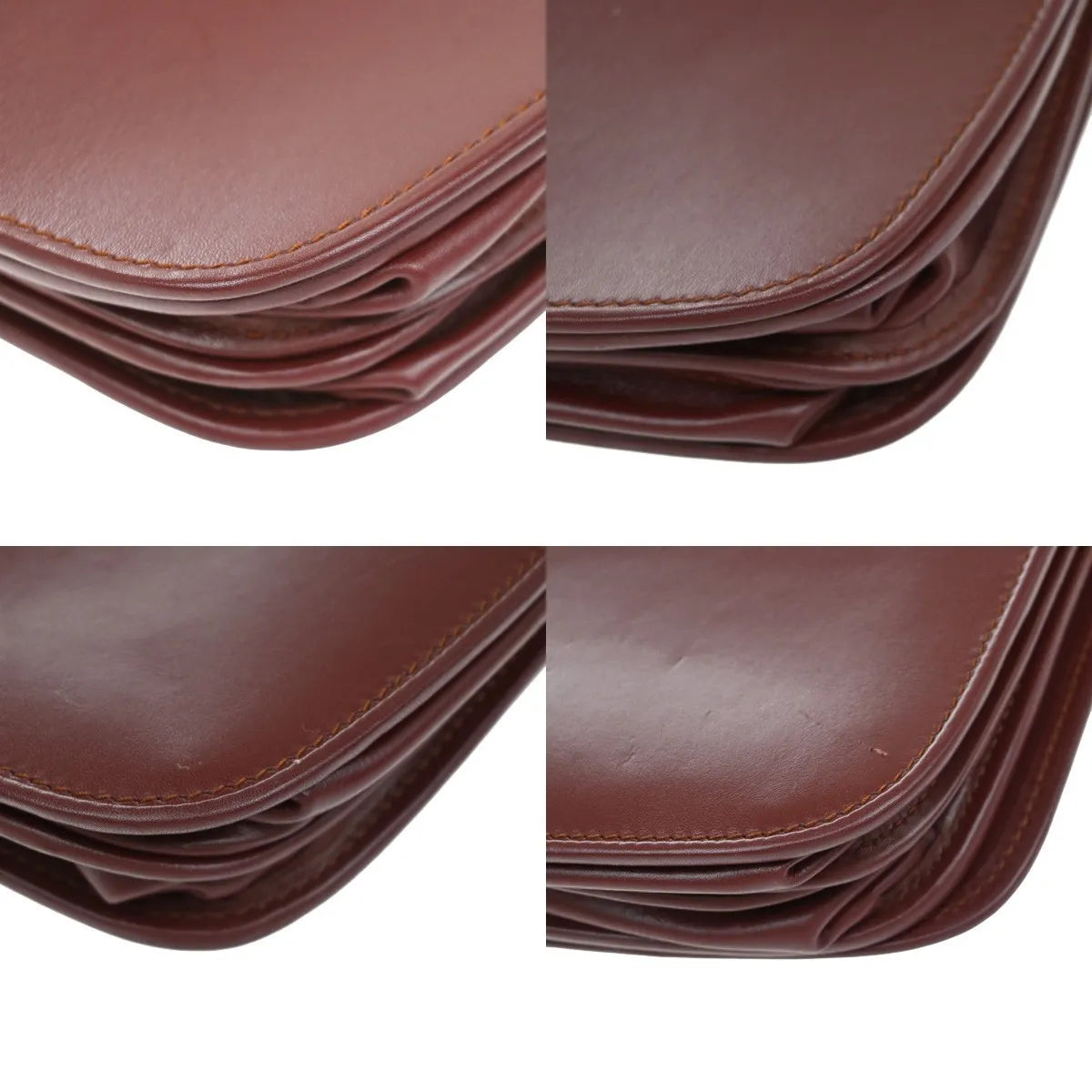Cartier Must de Cartier Leather, Red, Leather, Shoulder Bag