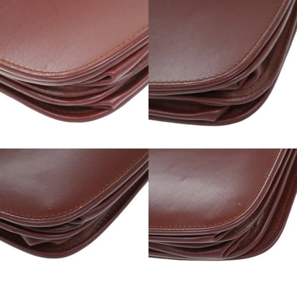 Cartier Must de Cartier Leather, Red, Leather, Shoulder Bag