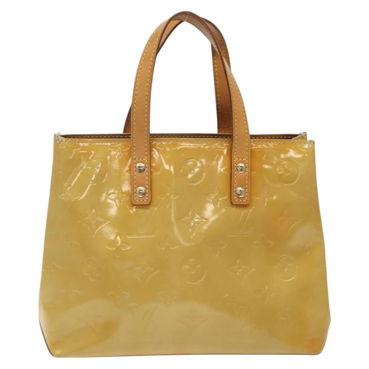 Louis Vuitton Reade Monogram Vernis, Beige, Patent Leather, Handbag