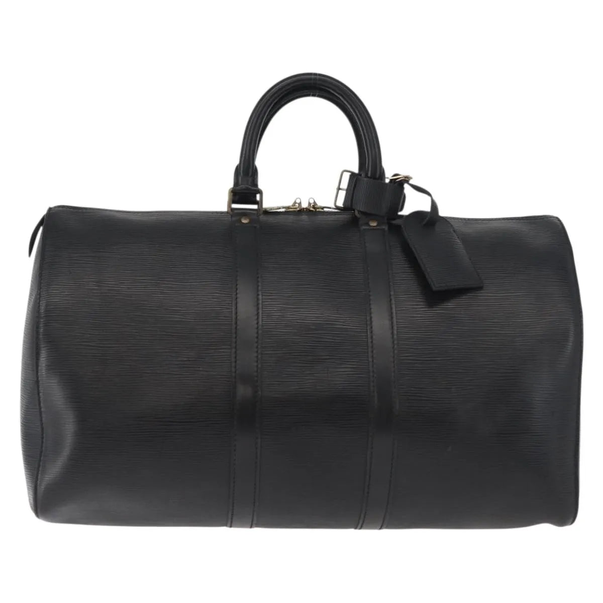 Louis Vuitton Keepall Epi Leather, Black, Leather, Travel Bag