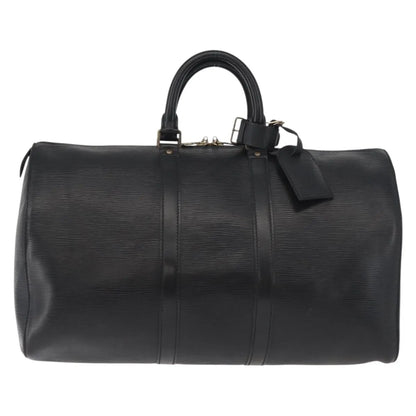 Louis Vuitton Keepall Epi Leather, Black, Leather, Travel Bag
