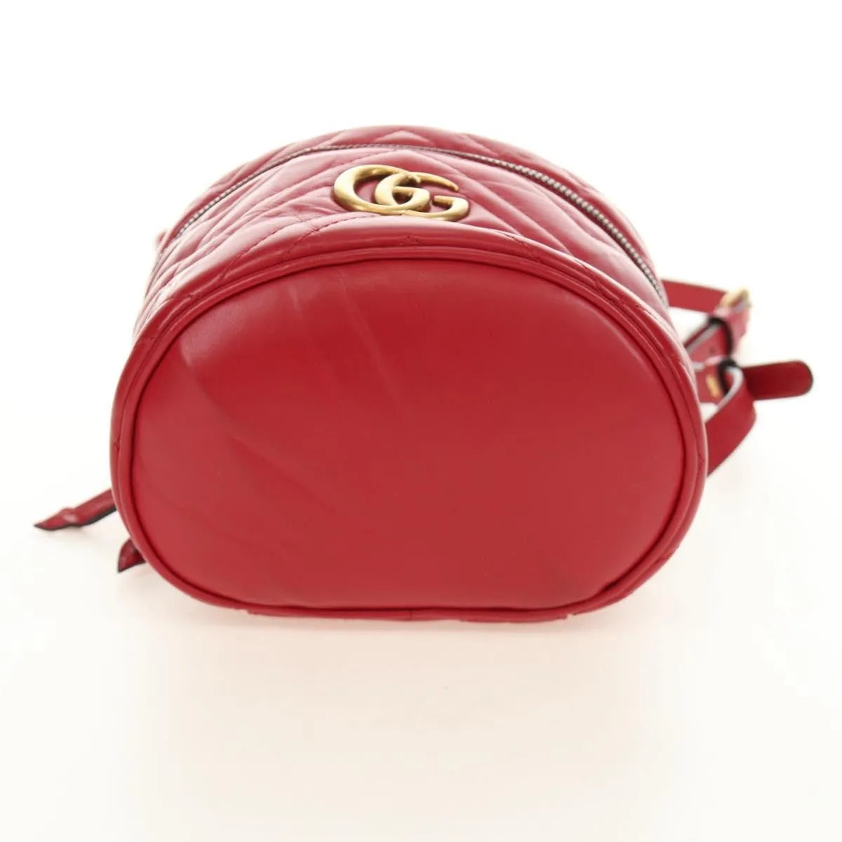 Gucci GG Marmont Vanity Matelasse Leather, Red, Leather, Backpack