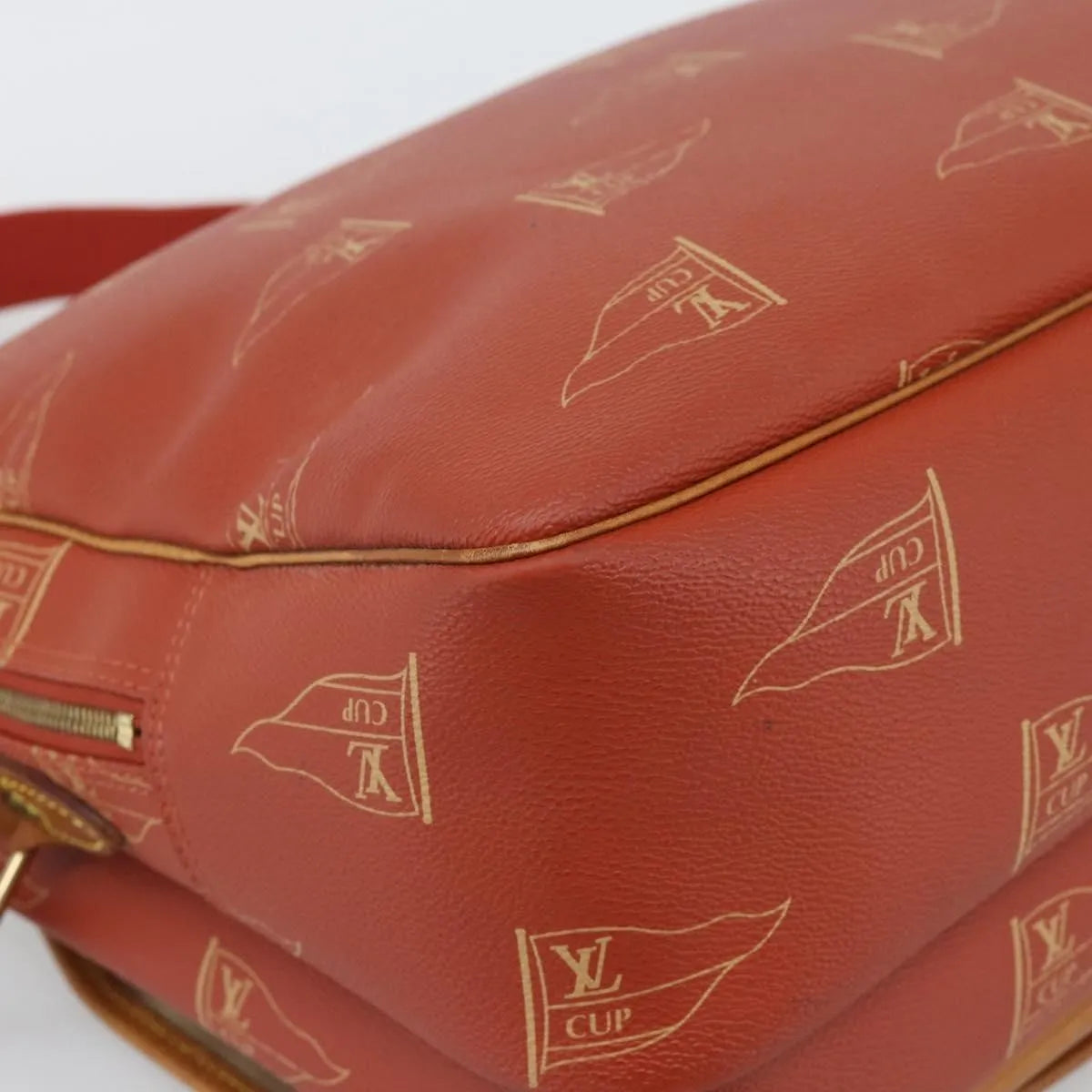 Louis Vuitton Cup Calvi Messenger Coated Canvas, Red, Canvas, Shoulder Bag