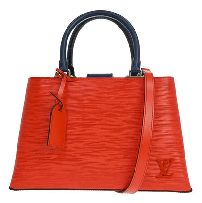 Louis Vuitton Kleber Epi Leather, Red, Leather, Handbag