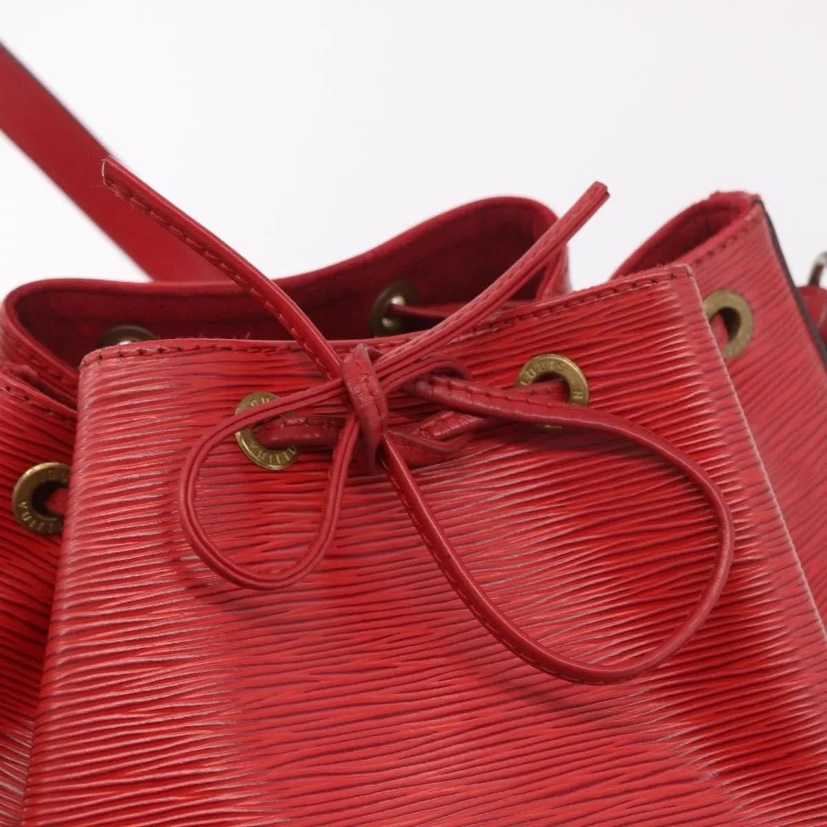 Louis Vuitton Petit Noe Epi Leather, Red, Leather, Shoulder Bag