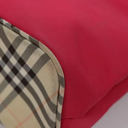 Burberry Nova Check Blue Label Nylon, Pink, Nylon, Shoulder Bag