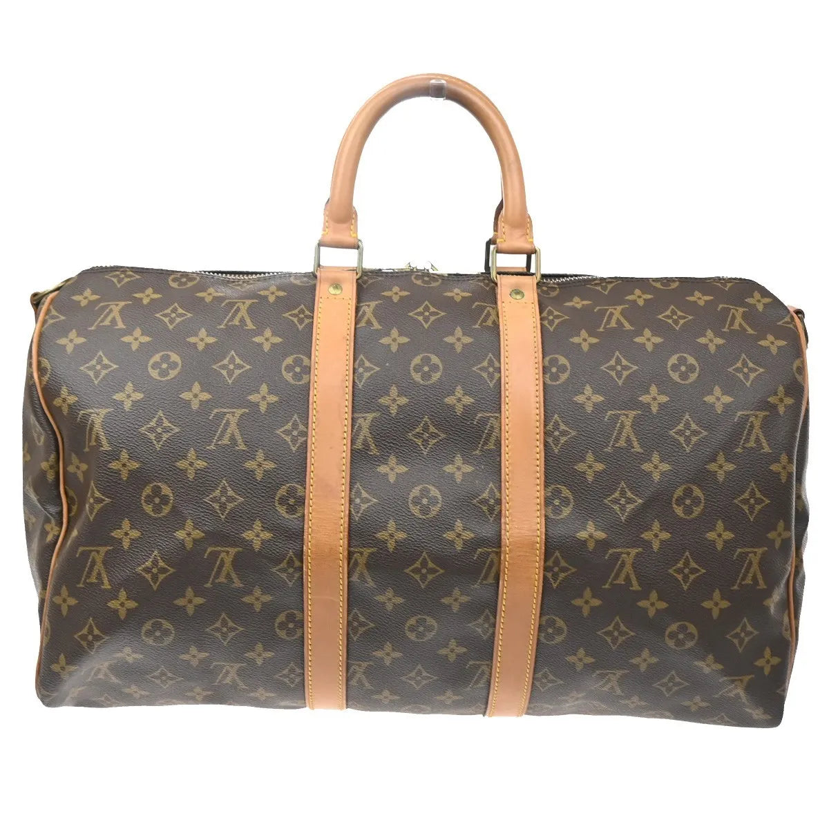 Louis Vuitton Keepall Bandoulière Monogram, Brown, Canvas, Travel Bag