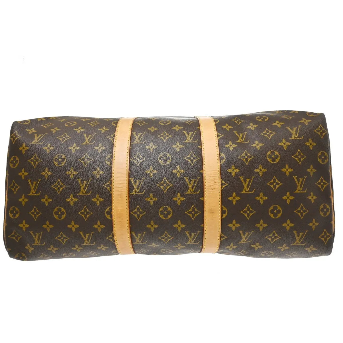 Louis Vuitton Keepall Monogram, Brown, Canvas, Travel Bag
